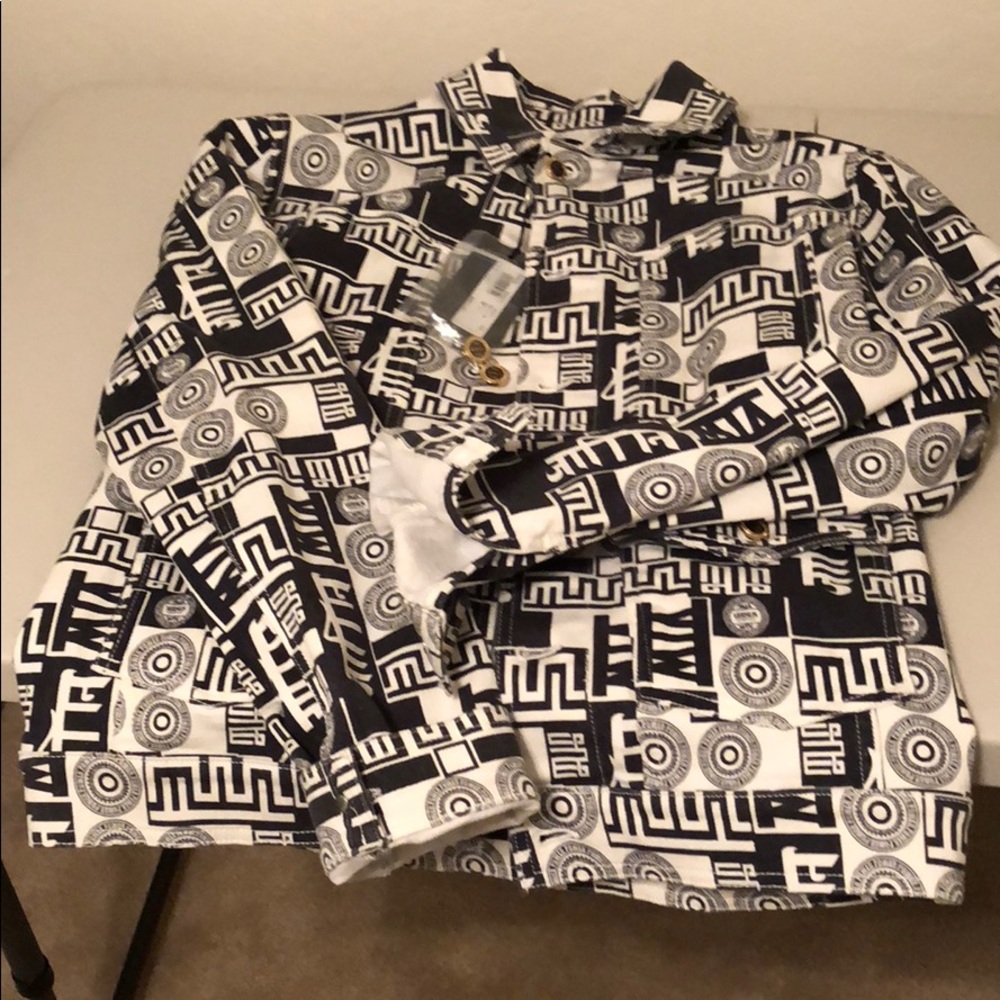 Versace versus power denim jacket! RARE!